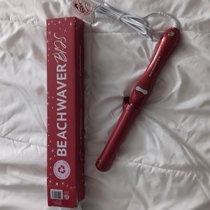 BEACHWAVER RED GLITTER B1 Rotating Curling Iron